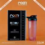 Shaker Bottle - 24 Ounce Protein Shaker Plastic Bottle for Pre & Post workout with Twist and Lock Protein Box Storage - Image 2