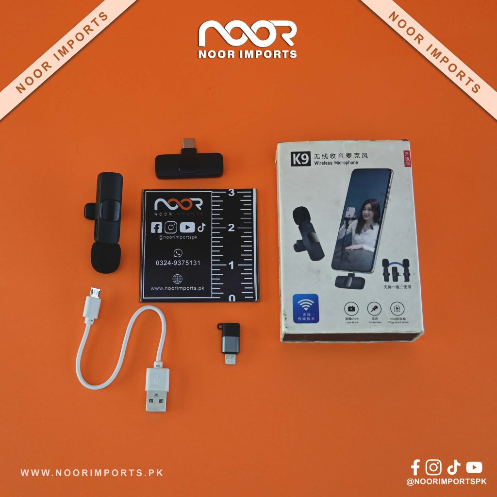 K9 Wireless Microphone for Mobile Type-C & Lightning