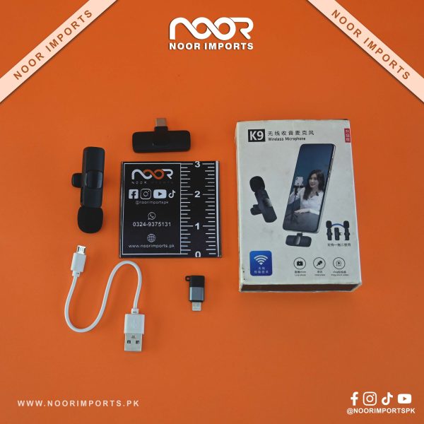 K9 Wireless Microphone for Mobile Type-C & Lightning