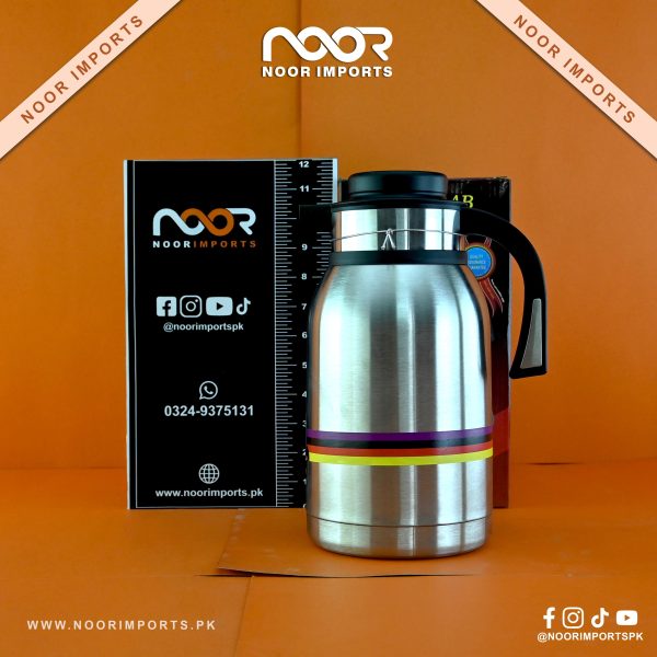 Oqaab 2.0-Liter Vacuum Jug a Stainless-Steel Body with A Heat-Resistant Handle