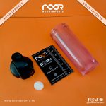 Shaker Bottle - 24 Ounce Protein Shaker Plastic Bottle for Pre & Post workout with Twist and Lock Protein Box Storage