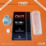 Shaker Bottle - 24 Ounce Protein Shaker Plastic Bottle for Pre & Post workout with Twist and Lock Protein Box Storage