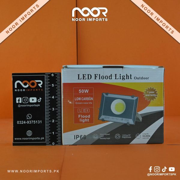 High Power 50W LED Flood Light IP66 Waterproof Outdoor Lamp | Noor Imports