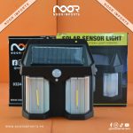 Solar Motion Sensor Wall Light Double LED Waterproof Security Lamp | Noor Imports - Image 2