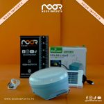 Bright Solar Flashlight USB Rechargeable Work Light with Battery Display | Noor Imports - Image 4