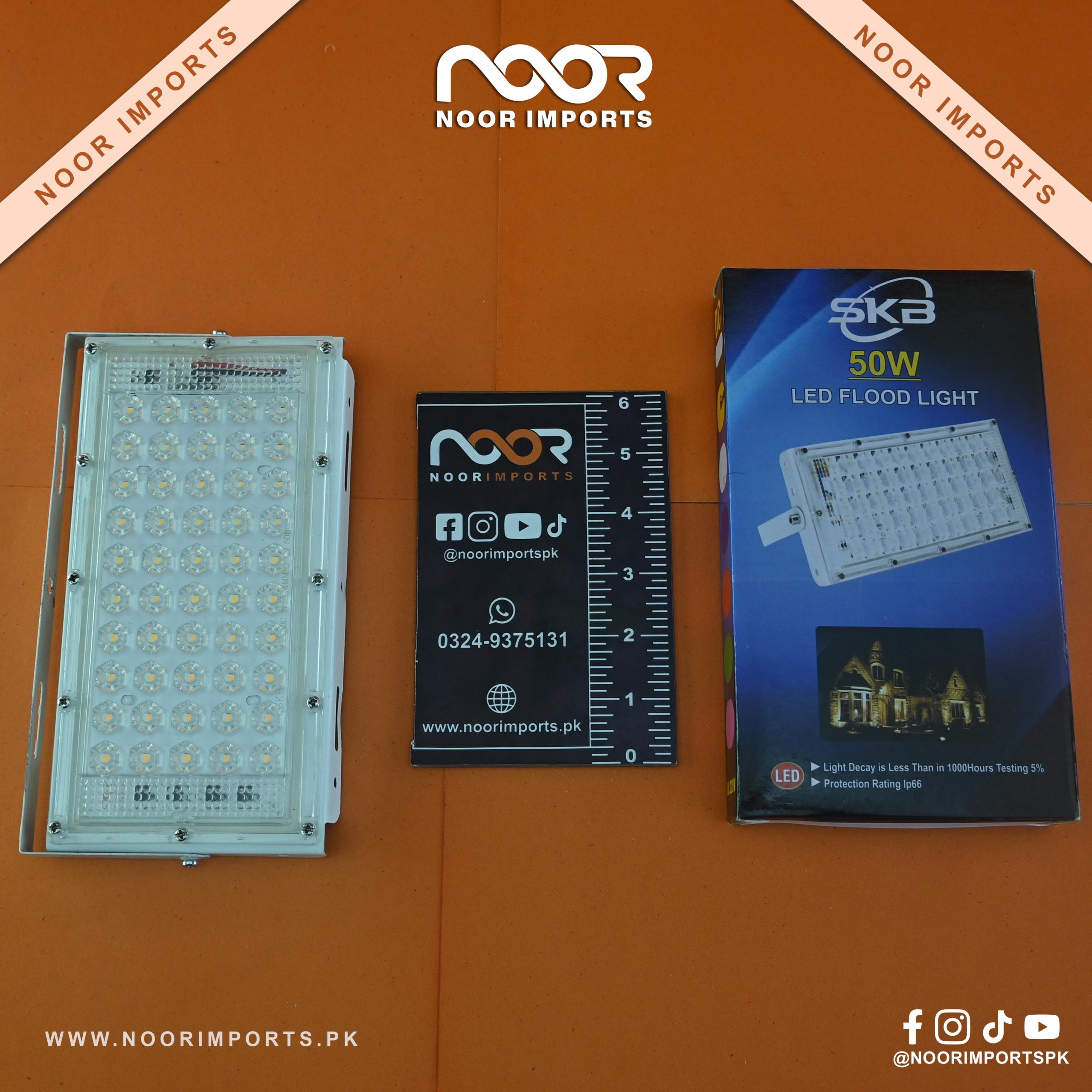 3 Aluminum 50W LED Flood Light Waterproof Outdoor Garden Lamp | Noor Imports - Image 1