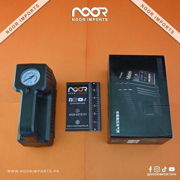 High Power Vehicle Air Pressure Analog Pump Portable Tyre Inflator | Noor Imports