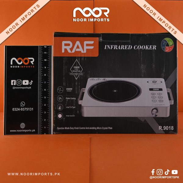 RAF Infrared Cooker R.9018 3500W – Electric Hot Plate Stove with Powerful Heating | Noor Imports