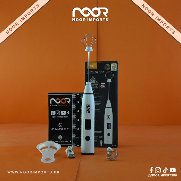 RAF Digital Rechargeable Milk Frother Electric Coffee Foam Maker | Noor Imports