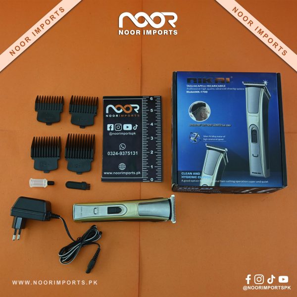 NIKAI NK 1700 Rechargeable Professional Hair Clipper  Advanced Shaving System  Noor Imports