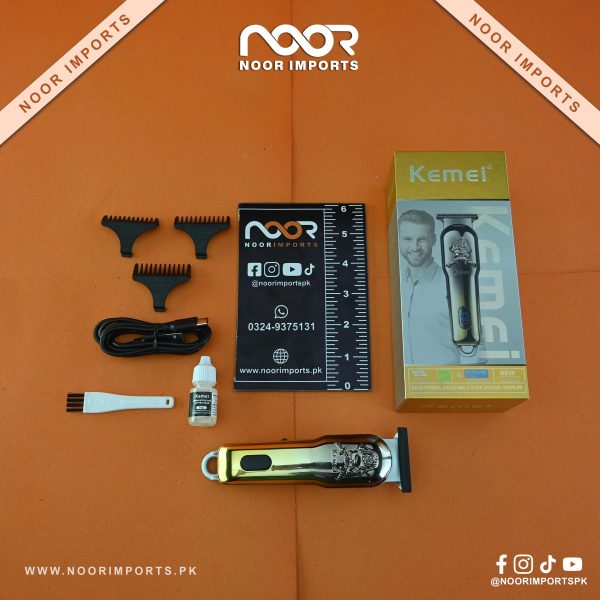 Kemei KM 272 High Power Grooming Trimmer Digital Display & Stylish Design Noor Imports