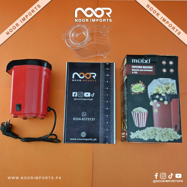 Electric Hot Air Popcorn Maker Machine Oil-Free Popper for Home | Noor Imports