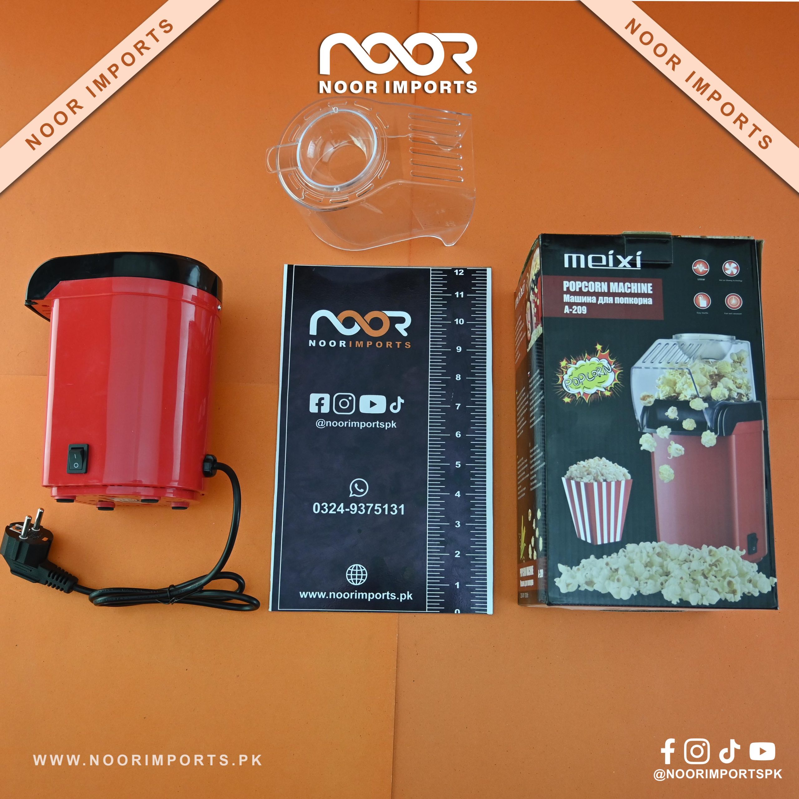 5 Electric Hot Air Popcorn Maker Machine Oil-Free Popper for Home | Noor Imports - Image 1