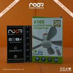 Remote Control X100 Electric Ceiling Fan – 30 LED, 5W, Super Quiet