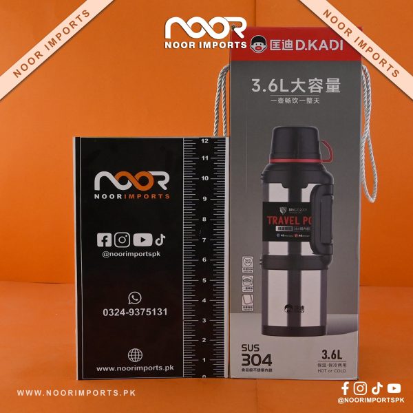 3.6L SUS 316 Insulated Water Bottle with Straw – Thermal Vacuum Bottle