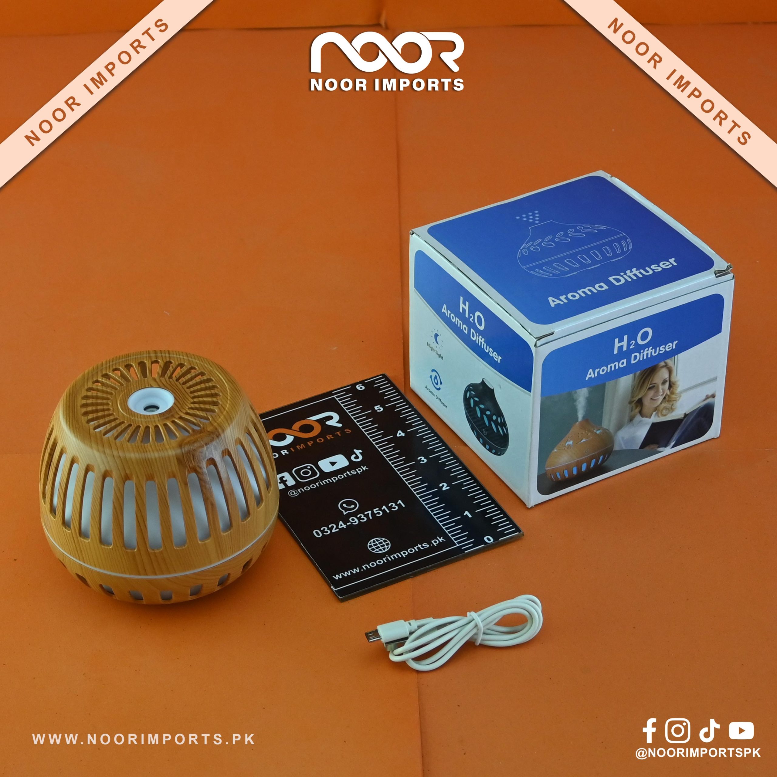 3 Ultrasonic USB Mini Humidifier – Wood Grain Design Aroma Diffuser - Image 1