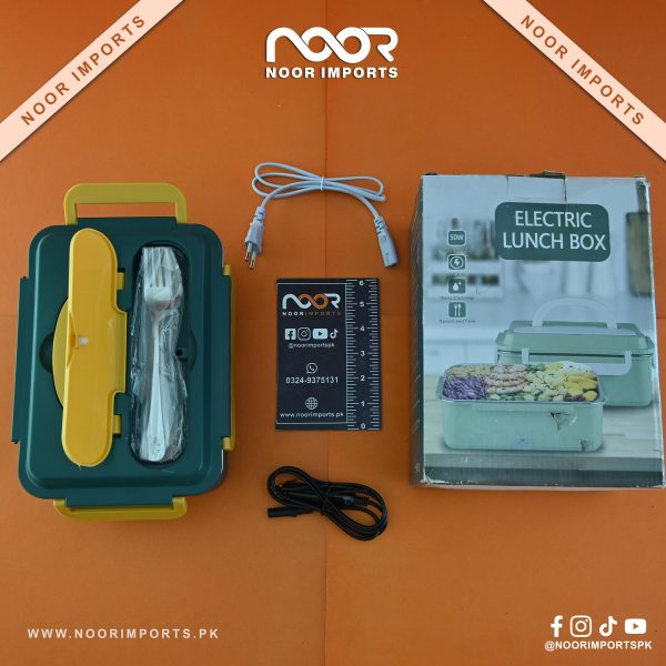 Portable Electric Lunch Box 50W – Food Warmer with Stainless Steel Container
