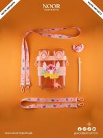 520ml Double Straw Water Bottle for Children – Clear Acrylic - Image 2
